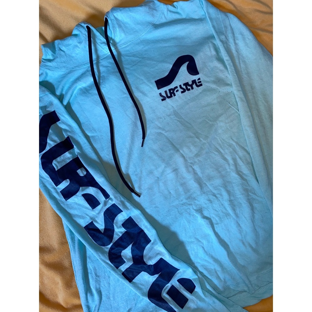 SURFSTYLE Fitted Lightweight Hoodie Clearwater